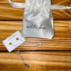 ETTIKA Silver Plated Bracelet. Silver. Adjustable.